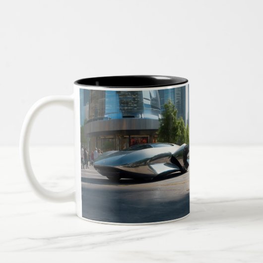 Tasse 2 Couleurs Auto Wow ! Future Car (Gauche)