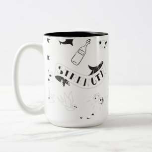 Tasse 2 Couleurs Autocollants Tattoo Flash Hope