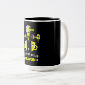 Tasse 2 Couleurs Autoconstruire do-it-yourself homme (Devant droit)