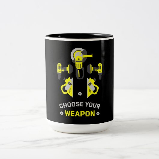 Tasse 2 Couleurs Autoconstruire do-it-yourself homme (Centre)