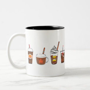 Tasse 2 Couleurs automne café citrouille épice automne