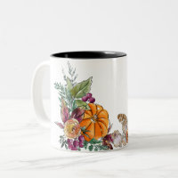 Automne Citrouilles aquarelle