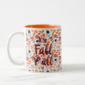 Tasse 2 Couleurs Automne Feuilles "C'est l'automne Y'all" (Gauche)