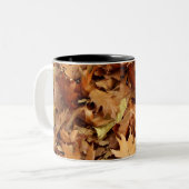 Tasse 2 Couleurs automne, feuilles sèches (Devant gauche)