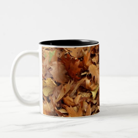 Tasse 2 Couleurs automne, feuilles sèches (Gauche)