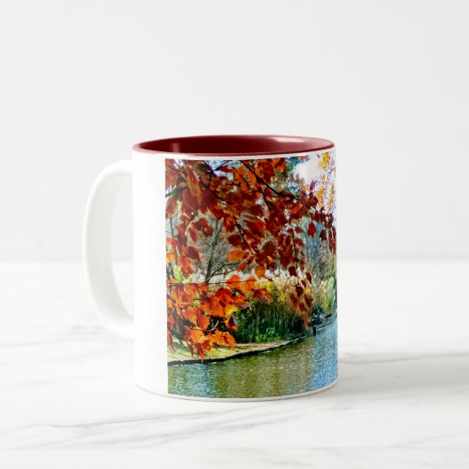 Tasse 2 Couleurs Automne sur l'eau (Devant gauche)