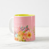 Tasse 2 Couleurs Automne Thankgiving rose (Devant gauche)