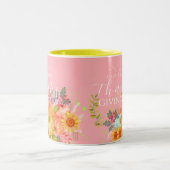 Tasse 2 Couleurs Automne Thankgiving rose (Centre)