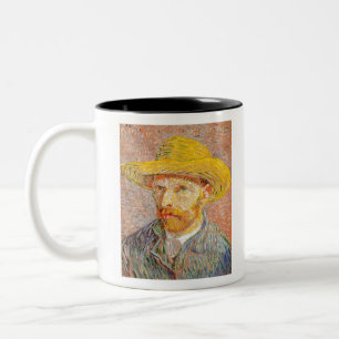 Tasse 2 Couleurs Autoportrait avec un Casquette de paille par Vince
