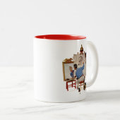 Tasse 2 Couleurs Autoportrait triple (Devant droit)