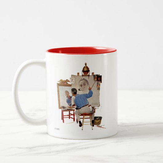 Tasse 2 Couleurs Autoportrait triple (Gauche)