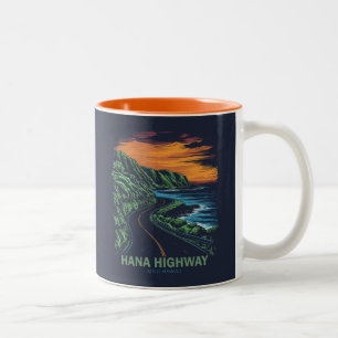 Tasse 2 Couleurs Autoroute Hana Maui Hawaii Vista