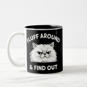 Tasse 2 Couleurs Autour du Fluff Citation Humoristique Sarcasique D