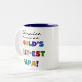 Tasse 2 Couleurs Autrement T-shirts et cadeaux connus du papa (Devant gauche)