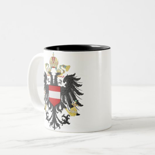 Tasse 2 Couleurs Autriche Hongrie Armoiries impériales (Devant gauche)