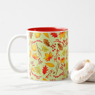 Tasse 2 Couleurs Autumn cas automne l'Leaves, feuilles