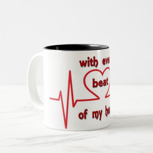 Tasse 2 Couleurs Avec Chaque Beat (Devant gauche)