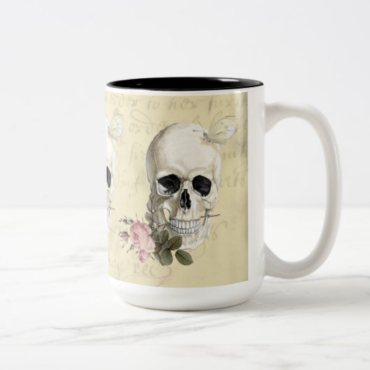 Tasse 2 Couleurs Avec un rose entre mes dents (Droit)