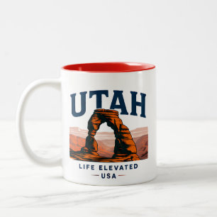 Tasse 2 Couleurs Aventure du canyon rouge de l'Utah