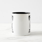 Tasse 2 Couleurs Avertissement de tambour (Centre)