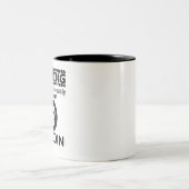 Tasse 2 Couleurs Avertissement Peut Parler Spontanément Du Bitcoin (Centre)