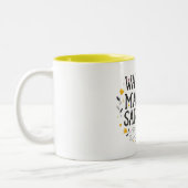 Tasse 2 Couleurs Avertissement pouvant contenir des sarcasmes (Gauche)