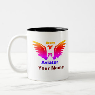 Tasse 2 Couleurs Aviateur de drone