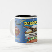 TASSE 2 COULEURS AVION CAFÉ MARQUE SPOT (Devant gauche)