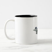 Tasse 2 Couleurs Avion de dessin (Gauche)