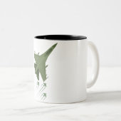 Tasse 2 Couleurs avion militaire (Devant droit)