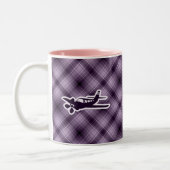 Tasse 2 Couleurs Avion pourpre (Gauche)