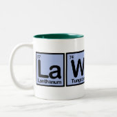 Tasse 2 Couleurs Avocat fait d'éléments (Gauche)