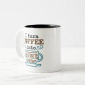 Tasse 2 Couleurs Avocat, je transforme le café en contrat (Devant gauche)