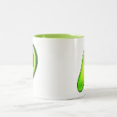Tasse 2 Couleurs Avocat vert addict art mignon (Centre)