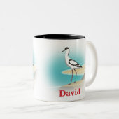 Tasse 2 Couleurs Avocette Pied Oiseau (Devant droit)