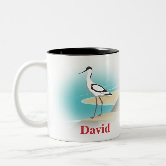 Tasse 2 Couleurs Avocette Pied Oiseau (Gauche)