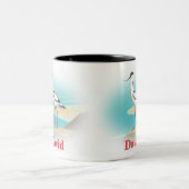 Tasse 2 Couleurs Avocette Pied Oiseau (Centre)