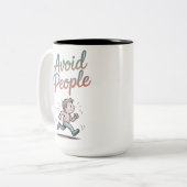 Tasse 2 Couleurs Avoid People (Devant gauche)