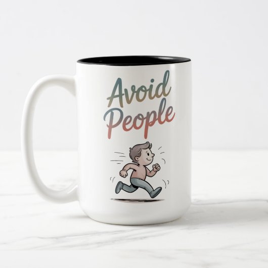 Tasse 2 Couleurs Avoid People (Gauche)