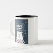 Tasse 2 Couleurs Avoir une béatière Noël Polar Ours Illustration (Devant gauche)