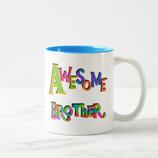 Tasse 2 Couleurs Awesome Frère T-shirts et cadeaux (Droit)