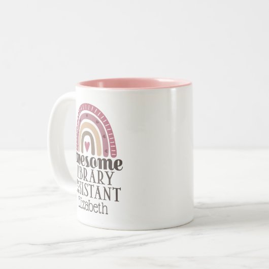 Tasse 2 Couleurs Awesome Library Assistant (Devant gauche)
