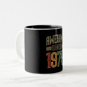 Tasse 2 Couleurs Awesome Since 1976 46th Birthday Funny Retro (Devant gauche)