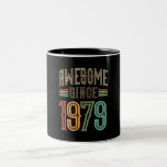 Tasse 2 Couleurs Awesome Since 1979 43rd Birthday Funny Retro<br><div class="desc">Funny design Retro Awesome Since 1979 43rd Birthday idea for mens and womens who are turning 43 years old. Idea for 43 year old friends or family member.</div>