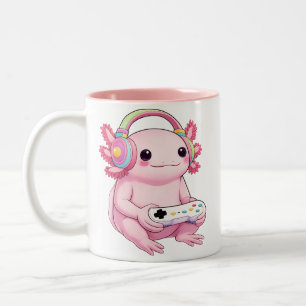 Tasse 2 Couleurs Axolotl Gamer Japonais Grenouille Art Hommes Femme