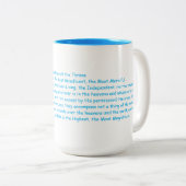 Tasse 2 Couleurs Ayatul Korsi  (Devant droit)