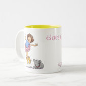 Tasse 2 Couleurs Ayez un jour de houblon ! ! (Devant gauche)