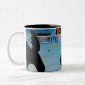 Tasse 2 Couleurs Ayez un joyeux Noël de Noël - Un numérique festif (Gauche)