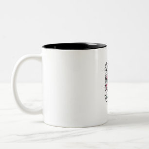 Tasse 2 Couleurs Ayez une vie antisociale très active Crâne