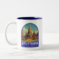 Ayutthaya Thaïlande Voyage Art Emblème